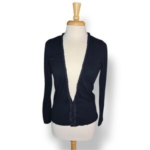 LOFT Classic Black Cardigan Sweater